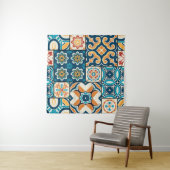 Traditionele portugese decoratieve kleur tot wandkleed (In situ)