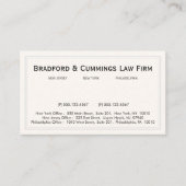 Traditionele professionele Kantoor Visitekaartje (Voorkant)