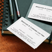 Traditionele  professionele Kantoor Visitekaartje