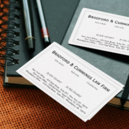 Traditionele  professionele Kantoor Visitekaartje