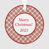 Traditionele Pset-foto met pretkerst Ornament (achterkant)