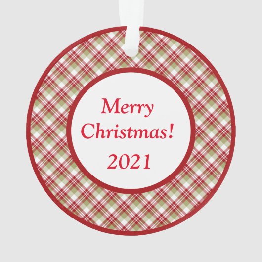 Traditionele Pset-foto met pretkerst Ornament (achterkant)