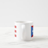 Traditionele Puerto Ricaanse vlag Espresso Kop (Achterkant)