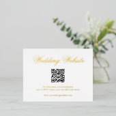 Traditionele QR-code bruiloft behuizing Kaart (Staand Voorkant)
