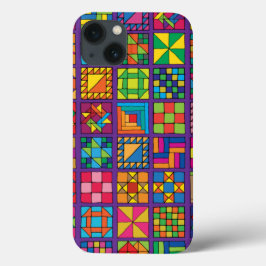 Traditionele quilt Sampler Case-Mate iPhone Case