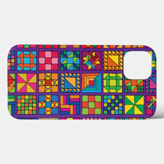 Traditionele quilt Sampler Case-Mate iPhone Case (Achterkant (horizontaal))