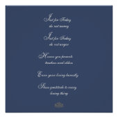 Traditionele Reiki-beginselen Perfect Poster (Voorkant)