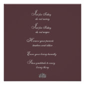 Traditionele Reiki-beginselen Poster (Voorkant)