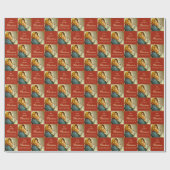 Traditionele Religieuze Maagd Maria & Jezus Kathol Cadeaupapier (Vlak)