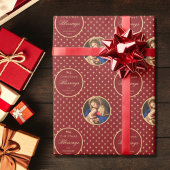 Traditionele religieuze Madonna en kerst bij kinde Cadeaupapier
