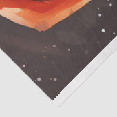 Traditionele retro Kerstman glimlachend rood pet Tissuepapier (Detail)