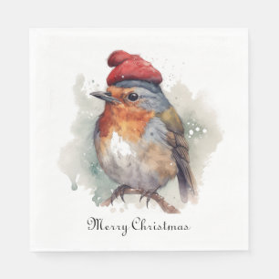 Traditionele Robin Kersttafel Charme Servet