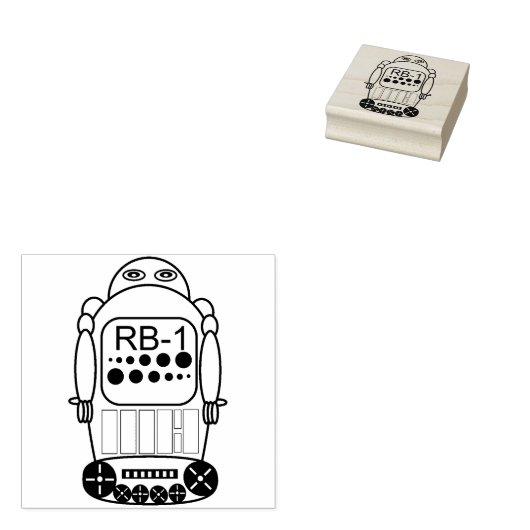 Traditionele Robot Art Stempel (Gestempeld)