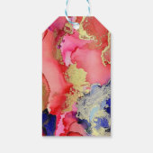 Traditionele rode cadeaukaartjes met liefde cadeaulabel (Achterkant)