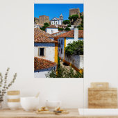 Traditionele rode dakhuizen | Portugal Poster (Keuken)