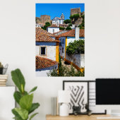 Traditionele rode dakhuizen | Portugal Poster (Thuiskantoor)