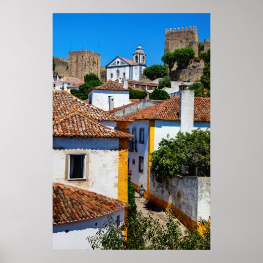 Traditionele rode dakhuizen | Portugal Poster (Voorkant)