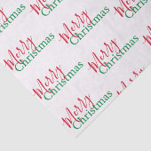 Traditionele rode en groene vrolijke kerst tissuepapier (Detail)