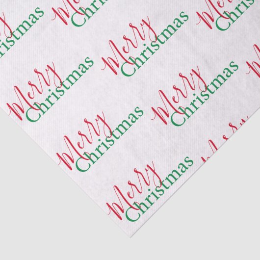 Traditionele rode en groene vrolijke kerst tissuepapier (Detail)