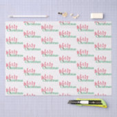 Traditionele rode en groene vrolijke kerst tissuepapier (Craft)