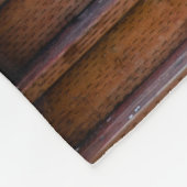 Traditionele rode geverfde houten deur en porchdoo fleece deken (Hoek)