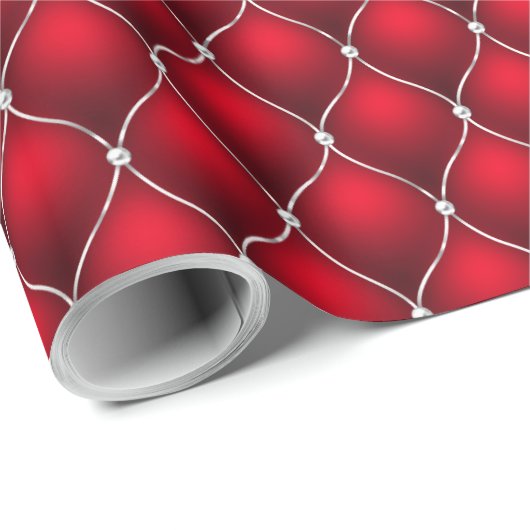 Traditionele rode klassieke klassieke klassieke mu cadeaupapier (Rol Hoek)