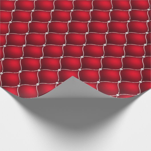 Traditionele rode klassieke klassieke klassieke mu cadeaupapier (Hoek)