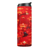 Traditionele rode lantaarns gedecoreerd voor Chine Thermosbeker (Gedraaid links)