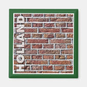 Traditionele rode Nederlandse brickwork Pointing H Magneet (Voorkant)