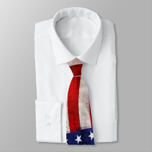 Traditionele rode, witte en blauwe Amerikaanse vla Stropdas (Gebonden)