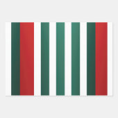 Traditionele rode witte en groene kerst inpakpapier vel (Voorkant)