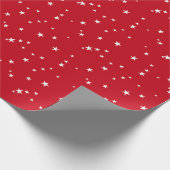 Traditionele rode witte sterren cadeaupapier (Hoek)