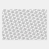 Traditionele rode zwarte witte tapuit beige beige  inpakpapier vel (Voorkant)