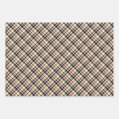 Traditionele rode zwarte witte tapuit beige beige  inpakpapier vel (Voorkant 3)