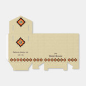 Traditionele Roemeense volkskunst motieven Bedankdoosjes (Uitgevouwen)