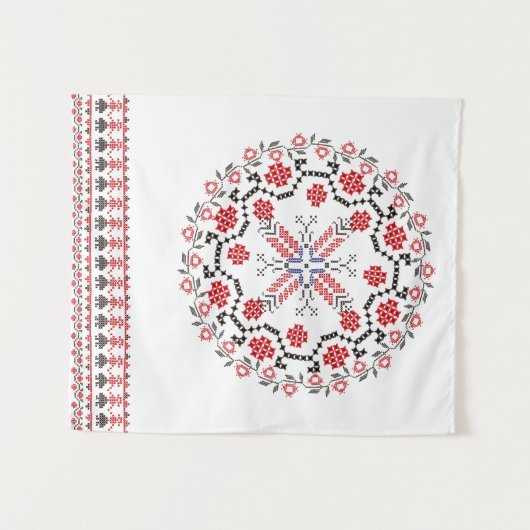 Traditionele Roemeense volksmotieven Roemenië 1 Wandkleed (Voorkant (horizontaal))
