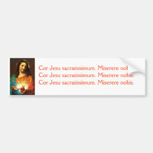 TRADITIONELE ROMAN CATHOLIC SACRED HEART OF JESUS BUMPERSTICKER