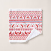 Traditionele roodrussische versiering bad handdoek (Wasdoekje)