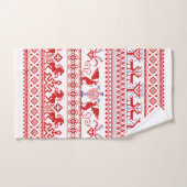 Traditionele roodrussische versiering bad handdoek (Handdoek)