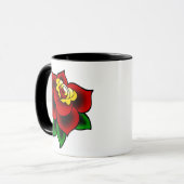 Traditionele Roos Tattoo Koffie-Mok Mok (Voorkant links)