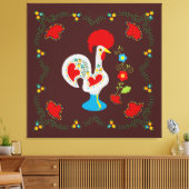 Traditionele rooster van Barcelona in wit Canvas Afdruk (Insitu (Woonkamer))