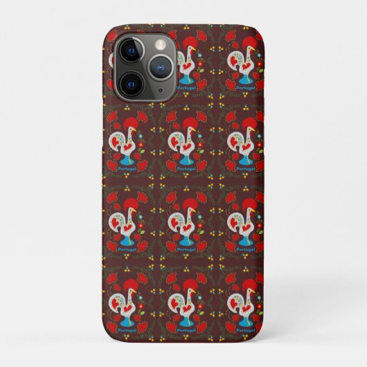 Traditionele rooster van Barcelona in wit Case-Mate iPhone Case (Achterkant)