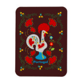 Traditionele rooster van Barcelona in wit Magneet (Verticaal)