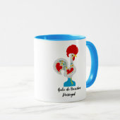 Traditionele rooster van Barcelona in wit Mok (Voorkant rechts)