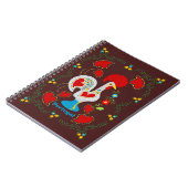 Traditionele rooster van Barcelona in wit Notitieboek (Linkerzijde)