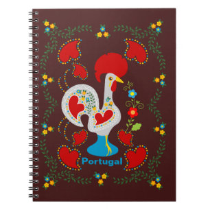 Traditionele rooster van Barcelona in wit Notitieboek