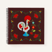 Traditionele rooster van Barcelona in wit Notitieboek (Voorkant)