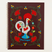 Traditionele rooster van Barcelona in wit Planner (Voorkant)