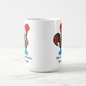 Traditionele rooster van Barcelona in zwart Koffiemok (Center)