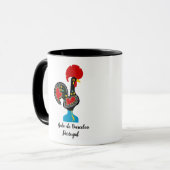 Traditionele rooster van Barcelona in zwart Mok (Voorkant links)